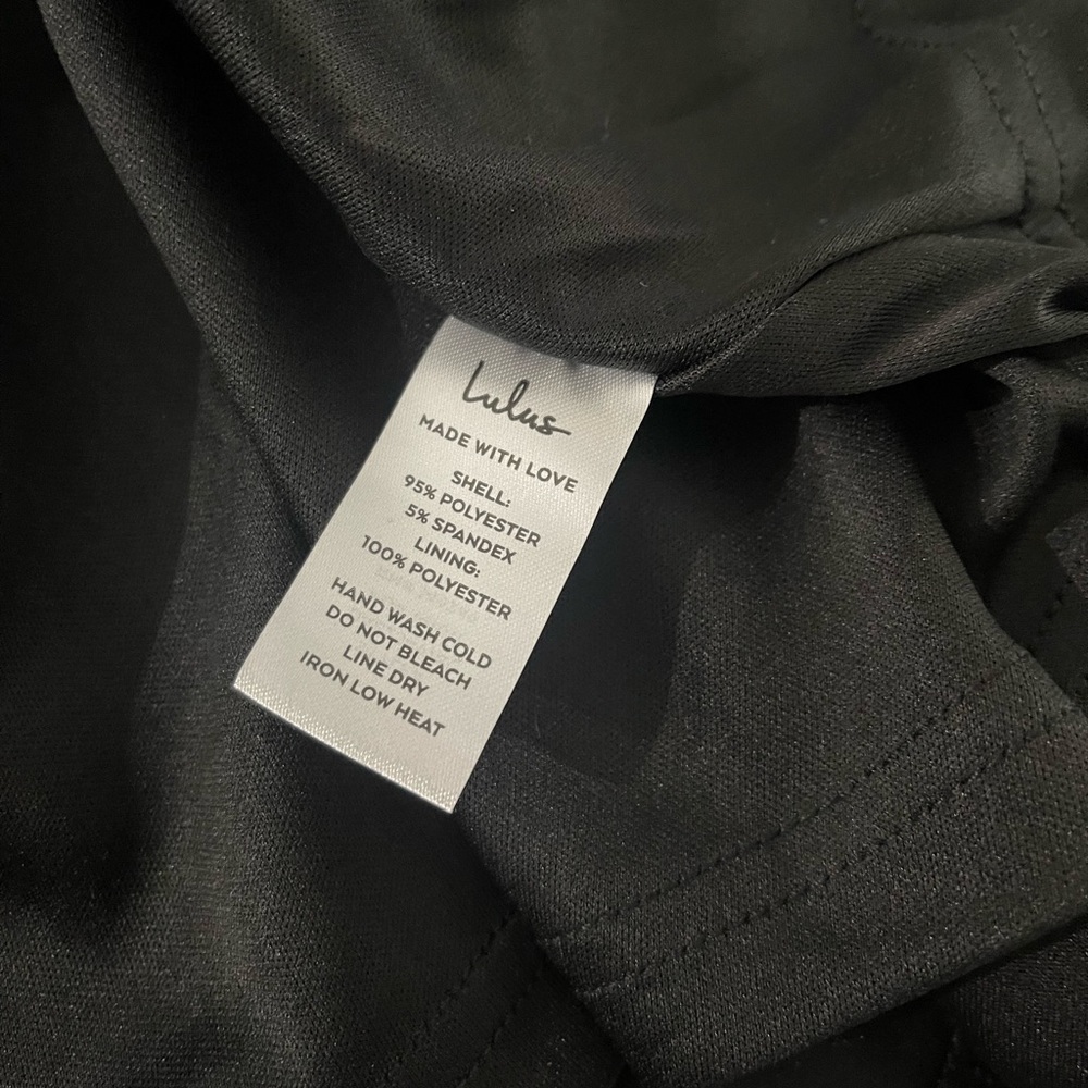 NWT LuLu’s Katrina LBD Black Strappy Skater Dress L Date Night Formal Party Sexy - Picture 11 of 12
